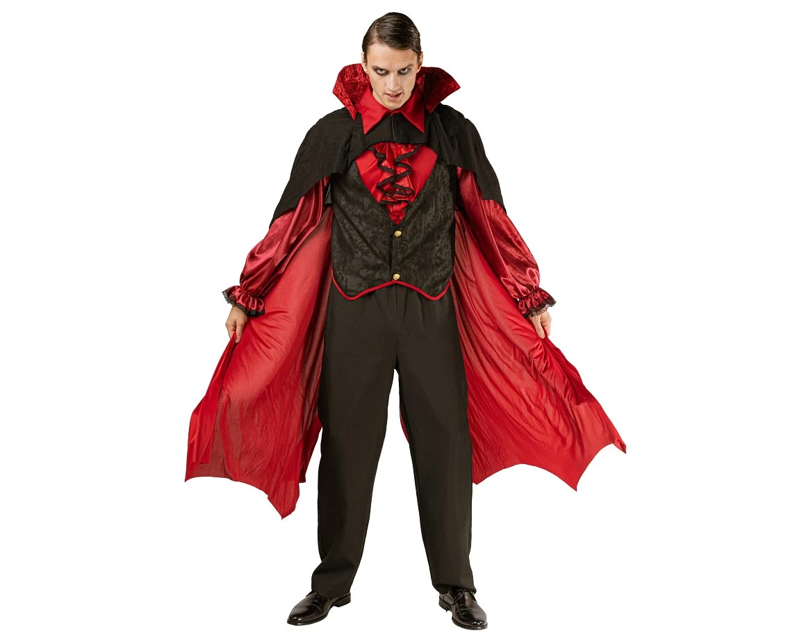 Role play-set for adult Lord Vampire (shirt, cape), size 52